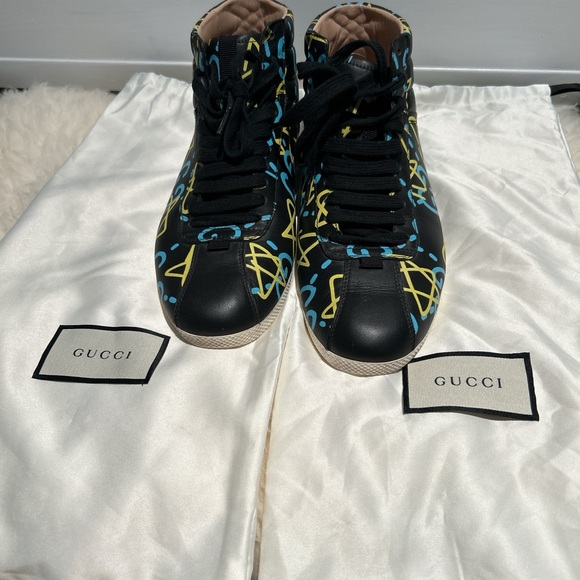 Gucci Shoes - Gucci GG Leather High Top Women’s Sneaker